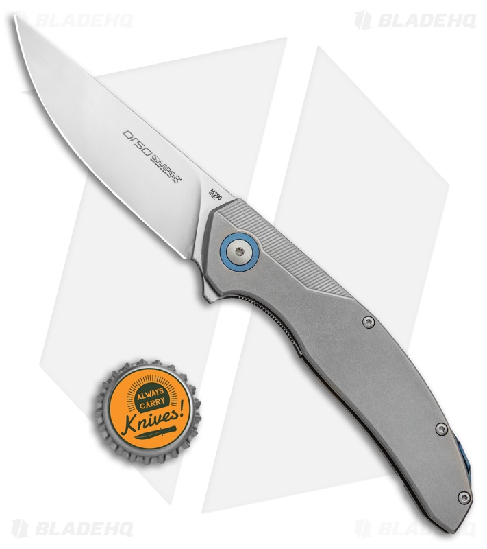 Viper Knives Anso Orso Liner Lock Knife Titanium (3.3" Satin) V5966TI