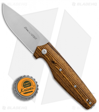 Viper Knives DAN 1 Drop Point Slip Joint Knife Bocote Wood (2.8" Satin) V5928BC