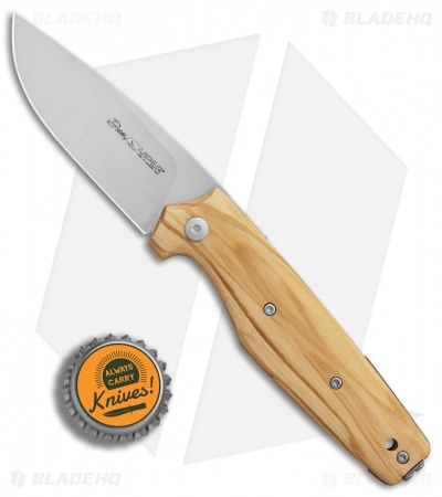 Viper Knives DAN 1 Drop Point Slip Joint Knife Olive Wood (2.8" Satin) V5928UL