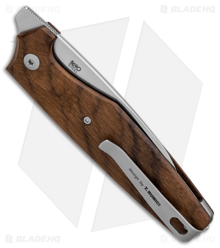 Viper Knives DAN 2 Wharncliffe Slip Joint Knife Zircote (2.8" Satin) V5930ZI