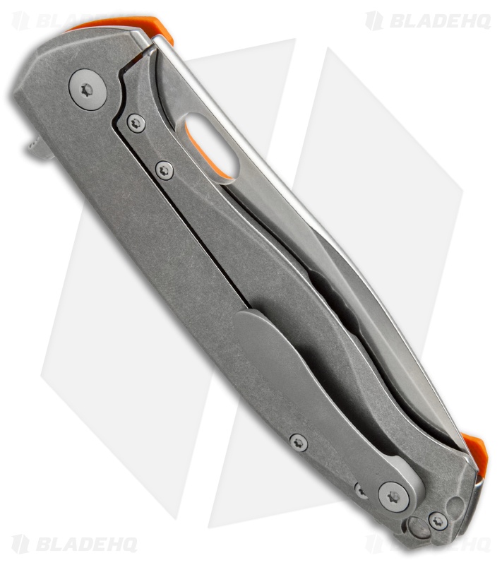Viper Knives Vox Fortis Flipper Knife Orange G-10 (3.5" Stonewash) V5952GO