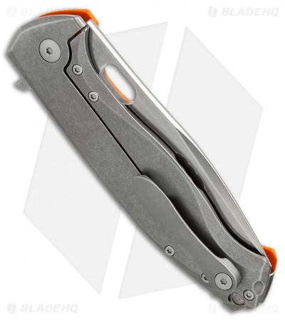 Viper Knives Vox Fortis Flipper Knife Orange G-10 (3.5" Stonewash) V5952GO