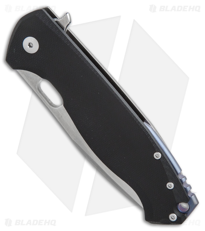 Viper Knives Vox Fortis Flipper Knife Black G-10 (3.5" Stonewash) V5952GB