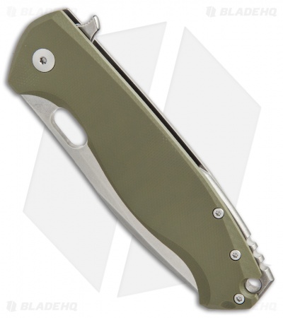 Viper Knives Vox Fortis Flipper Knife Green G-10 (3.5" Stonewash) V5952GG