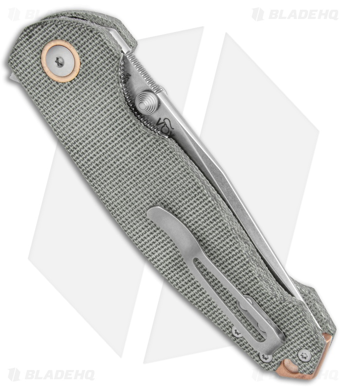 Viper Knives Vox Katla Liner Lock Knife Black Canvas Micarta (SW) V5982CB