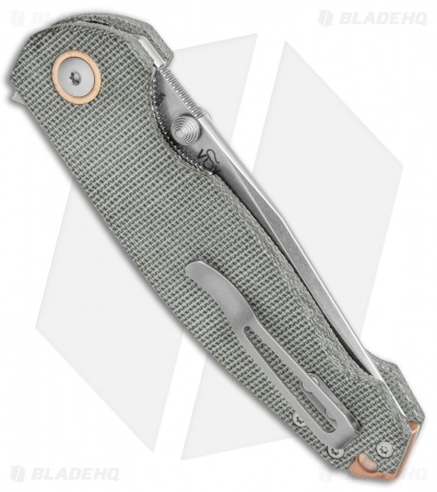 Viper Knives Vox Katla Liner Lock Knife Black Canvas Micarta (SW) V5982CB