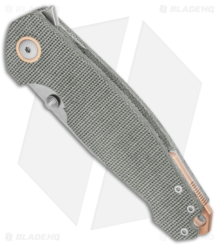 Viper Knives Vox Katla Liner Lock Knife Black Canvas Micarta (SW) V5982CB