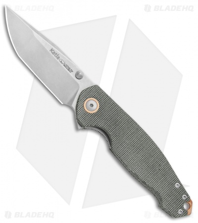 Viper Knives Vox Katla Liner Lock Knife Black Canvas Micarta (SW) V5982CB