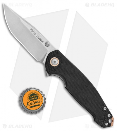 Viper Knives Vox Katla Liner Lock Knife Black G-10 (Stonewash) V5982GB3D