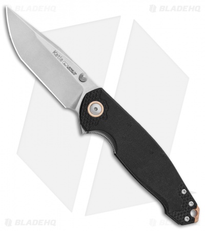 Viper Knives Vox Katla Liner Lock Knife Black G-10 (Stonewash) V5982GB3D