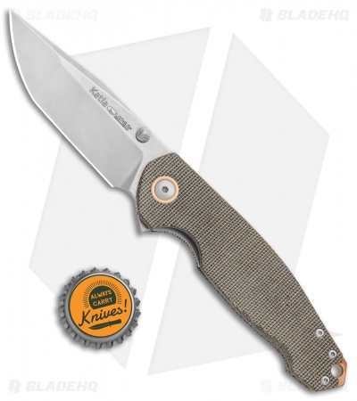 Viper Knives Vox Katla Liner Lock Knife Green Canvas Micarta (SW) V5982CG