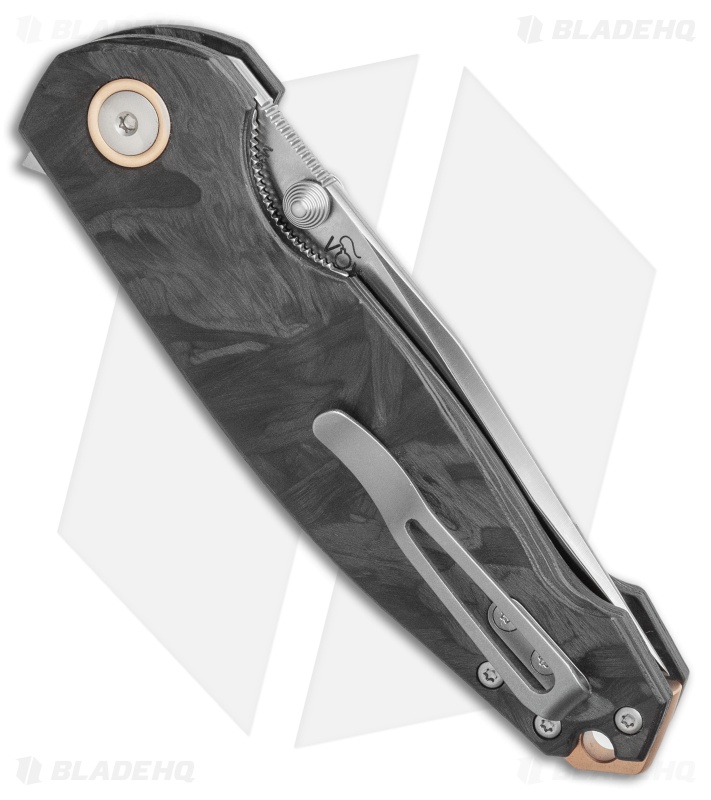 Viper Knives Vox Katla Liner Lock Knife Marble Carbon Fiber (3" Stonewash)