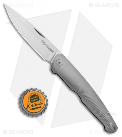 Viper Knives Vox Key Slip Joint Knife Fluted Ti (3.25" Satin) 