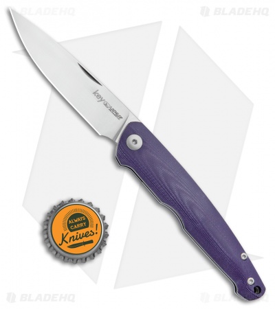 Viper Knives Vox Key Slip Joint Knife Purple G-10 (3.25" Satin) 