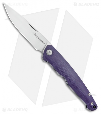 Viper Knives Vox Key Slip Joint Knife Purple G-10 (3.25" Satin) 