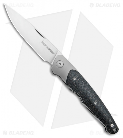 Viper Knives Vox Key Slip Joint Knife Bronze Ti Bolster/CF (3.25" Satin) 
