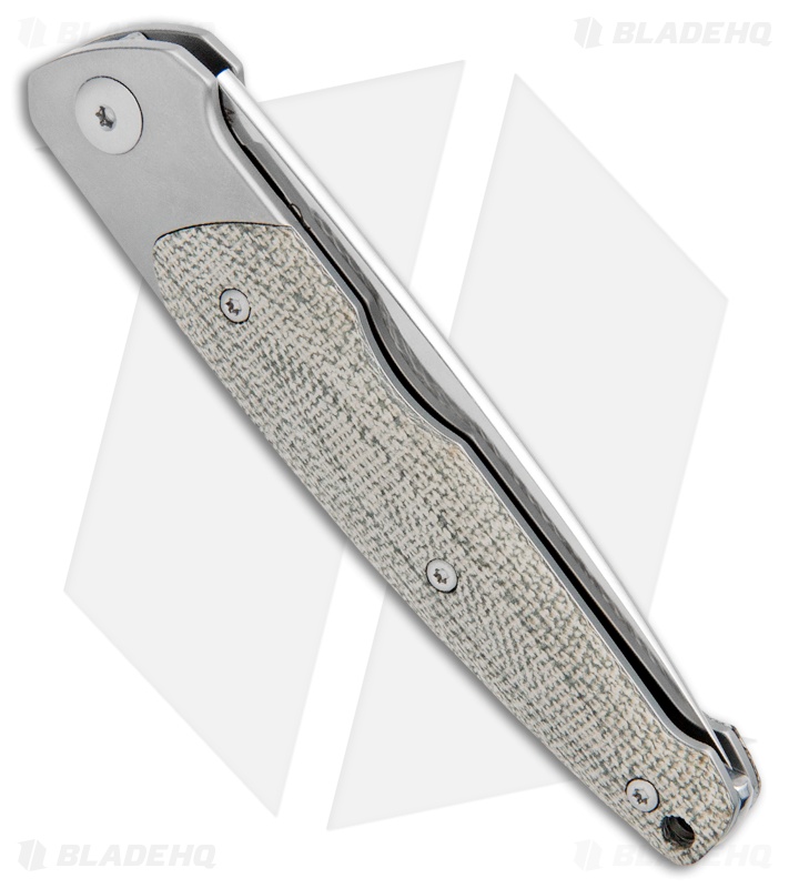 Viper Knives Vox Key Slip Joint Knife Ti Bolster/Green Micarta (3.25" Satin) 