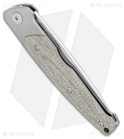 Viper Knives Vox Key Slip Joint Knife Ti Bolster/Green Micarta (3.25" Satin) 
