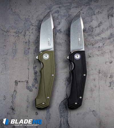 Viper Knives Larius Flipper Liner Lock Knife Black G-10 (3.3" Stonewash) V5960GB