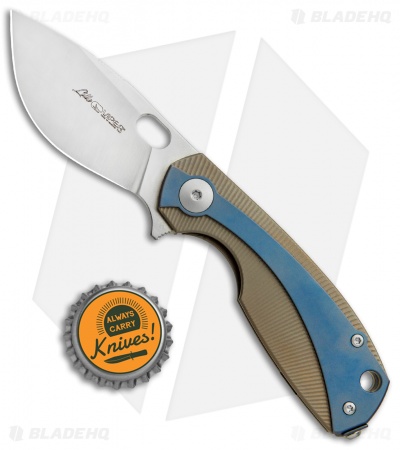 Viper Knives Voxnaes Lille Knife Bronze/Blue Ti (2.5" Satin M390) V5962BRBL