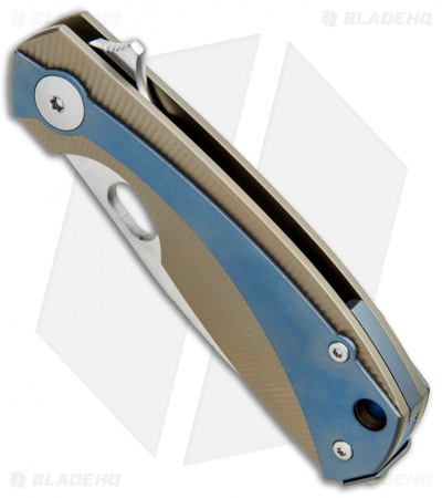 Viper Knives Voxnaes Lille Knife Bronze/Blue Ti (2.5" Satin M390) V5962BRBL