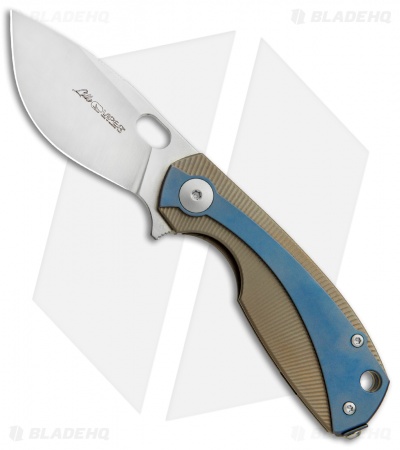 Viper Knives Voxnaes Lille Knife Bronze/Blue Ti (2.5" Satin M390) V5962BRBL