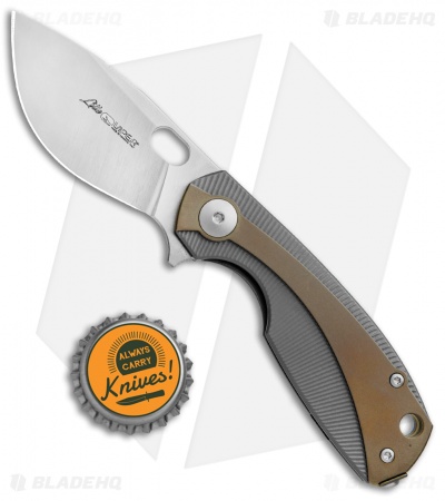 Viper Knives Voxnaes Lille Knife Gray/Bronze Ti (2.5" Satin M390) V5962TIBR