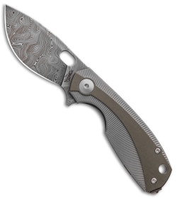 Viper Knives Voxnaes Lille Knife Bronze Ti (2.5" Damascus) VA5964TIBR