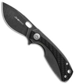 Viper Knives Voxnaes Lille Knife Titanium/Carbon Fiber (2.5" Black SW) V5963TIFC