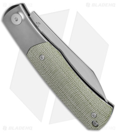 Viper Knives Hug Slip Joint Knife Green Canvas Micarta (3" Satin) V5992CG