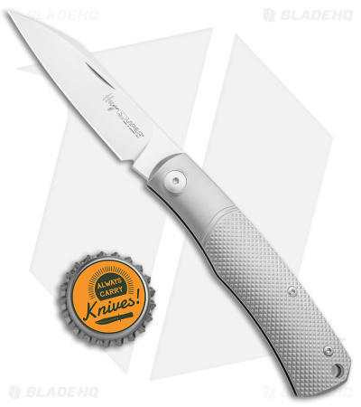 Viper Knives Hug Slip Joint Knife Geometric Titanium (3.1" Satin M390)