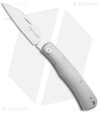 Viper Knives Hug Slip Joint Knife Geometric Titanium (3.1" Satin M390)