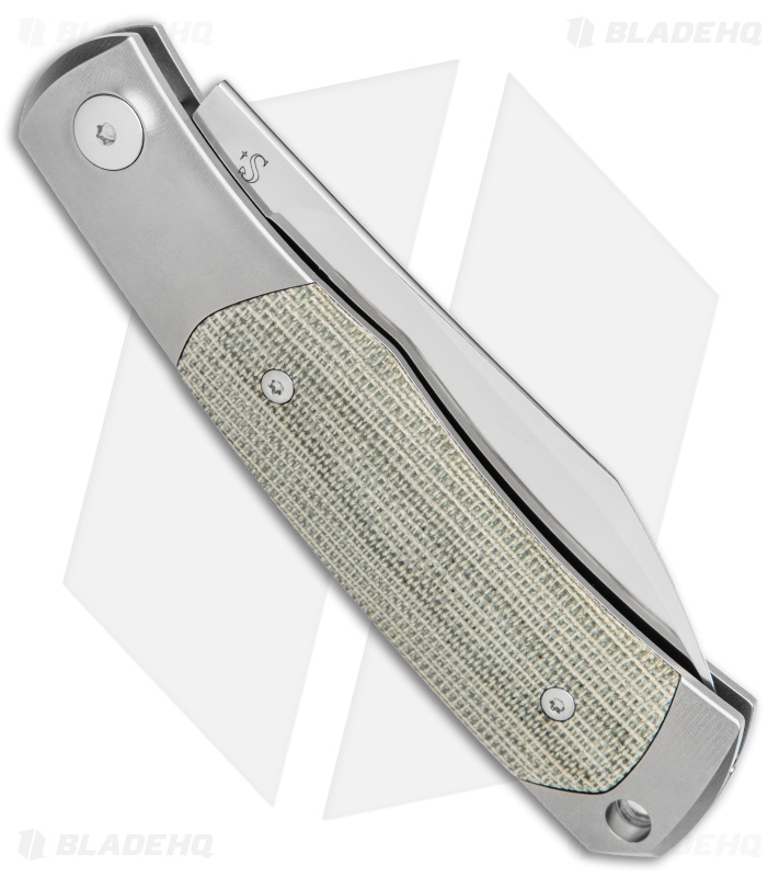 Viper Knives Hug Slip Joint Knife Green Micarta (3.1" Satin M390)