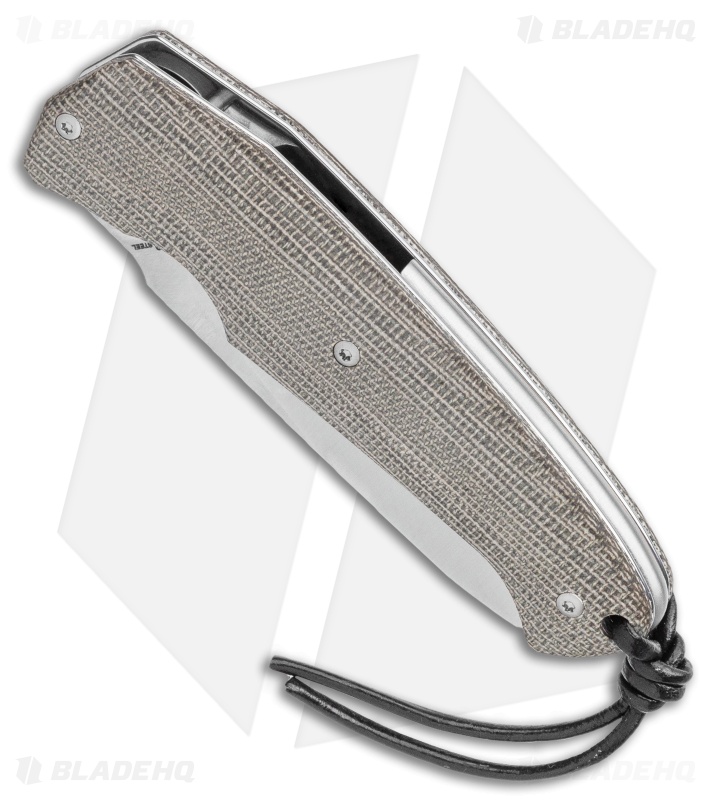 Viper Knives Novis Front Flipper Knife Green Canvas Micarta (3" Satin)