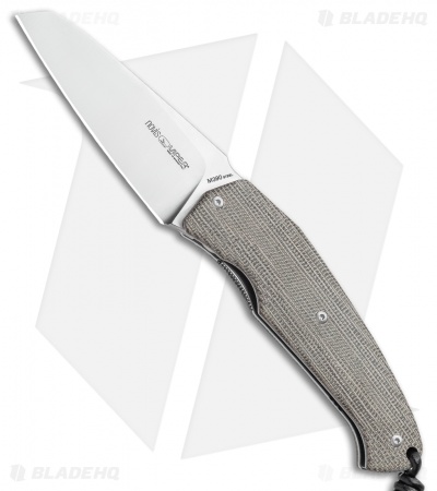 Viper Knives Novis Front Flipper Knife Green Canvas Micarta (3" Satin)