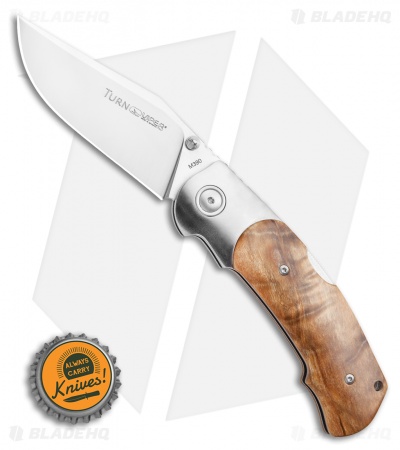 Viper Knives Turn Folding Poplar Wood/Ti Bolster (3.25" Satin)