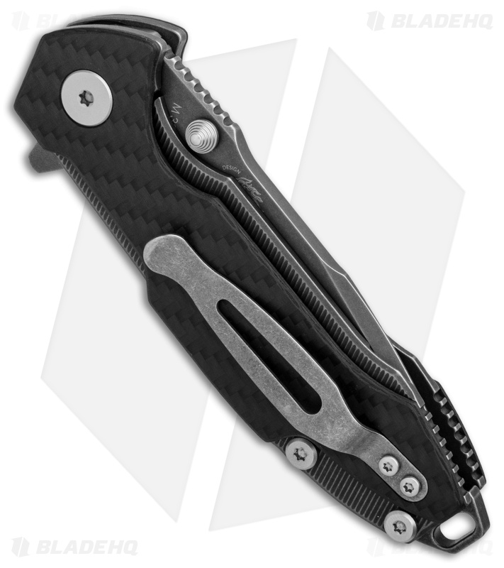 Viper Hinderer Storm Titanium Liner Lock Knife Carbon Fiber (3" Dark Stonewash)