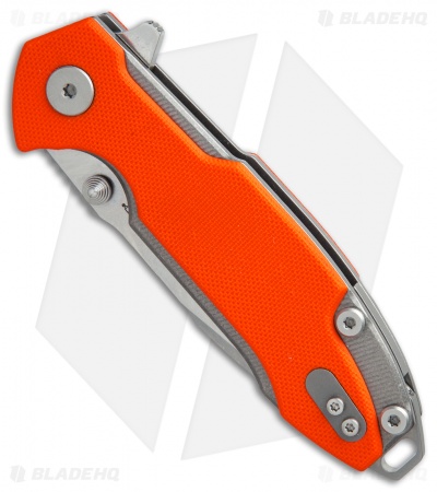 Viper Hinderer Storm Titanium Liner Lock Knife Orange G-10 (3" Satin M390)