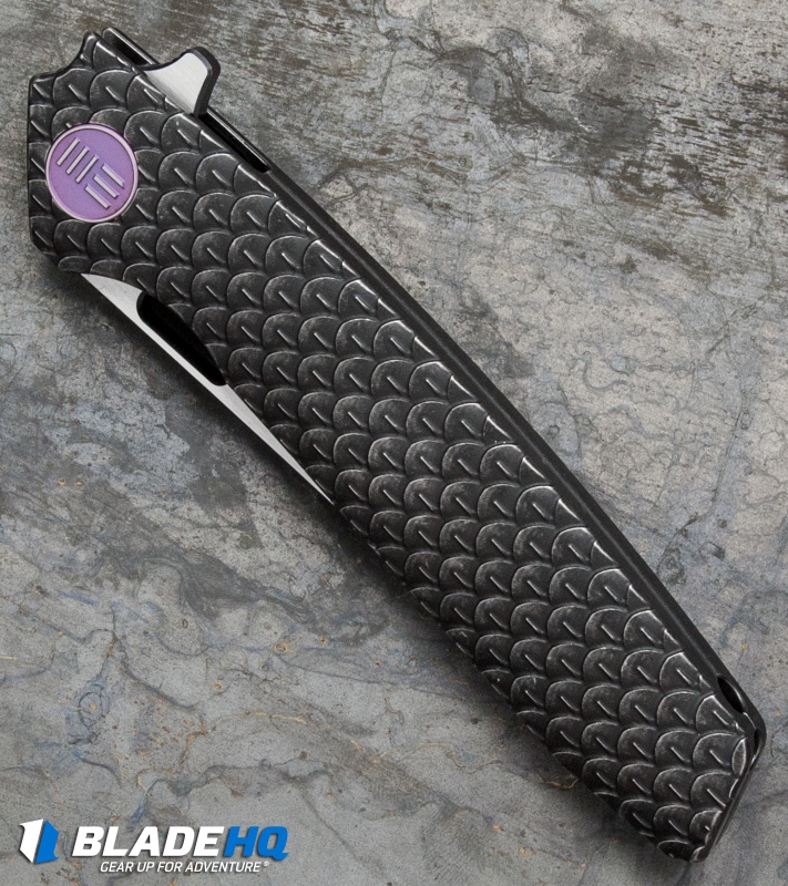 WE Knife Co. 604A Tanto Frame Lock Knife Black Titanium (3.8" Black, Satin) 