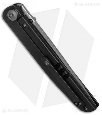 WE Knife Co. 618B Frame Lock Knife Black Titanium (3.8" Satin)
