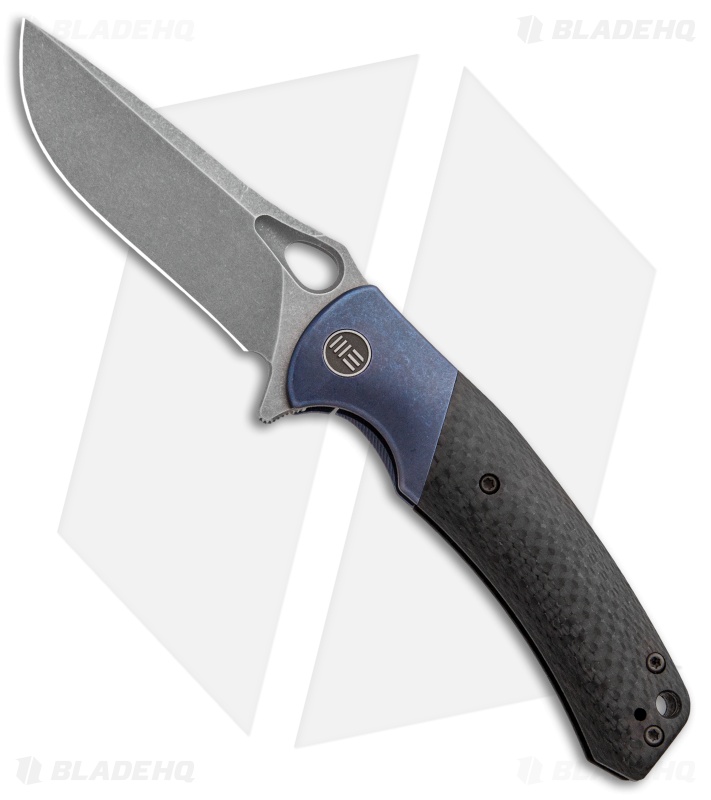 WE Knife Co. Bishop - Flipper Folding Knife | Blue + CF | Blade HQ