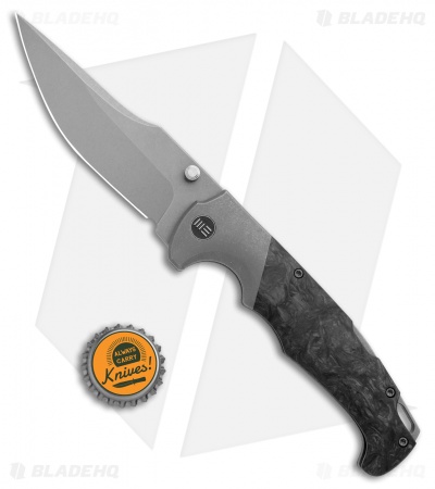 WE Knife Co. Blocao Lock Back Knife Ti Marble CF (4.2" Stonewash) 920A