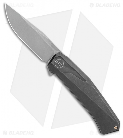 WE Knife Co. Gava Frame Lock Knife Black Titanium (3.25" BB Stonewash)