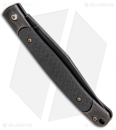 WE Knife Co. Gentry Slip Joint Knife Titanium/Carbon Fiber (3.45" Black) 902B