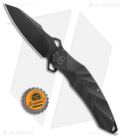 WE Knife Co. Hecate Frame Lock Knife Black Ti (3.81" Black Stonewash) 922B