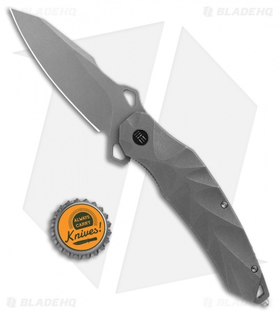 WE Knife Co. Hecate Frame Lock Knife Titanium (3.81" Stonewash) 922A