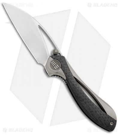 WE Knife Co. Isham Pleroma Integral Knife Champagne Ti /CF (2.95" Satin) 821B