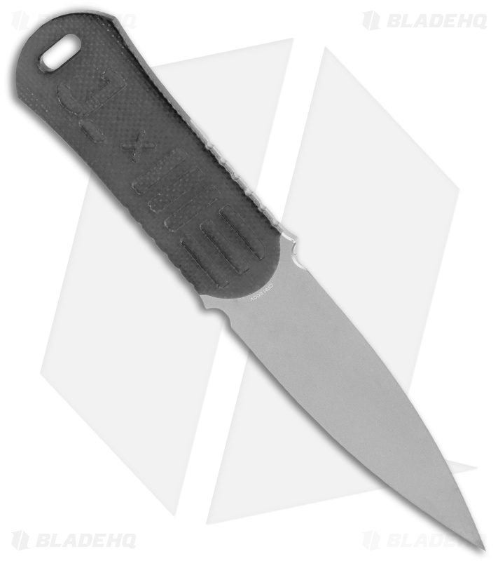WE Knife Co. OSS Dagger Fixed Blade Knife Black G-10 (2" Stonewash)