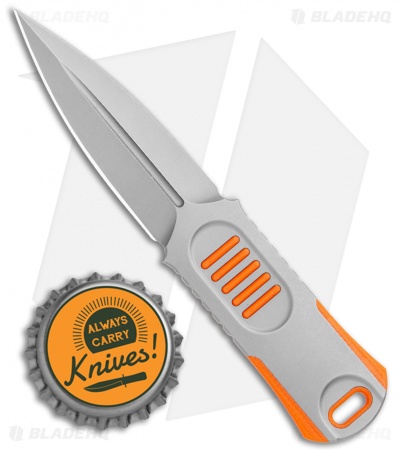 WE Knife Co. OSS Dagger Fixed Blade Knife Orange G-10 (2" Stonewash)