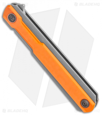 WE Knife Co. Peer Flipper Knife Gray Ti w/ Orange G-10 (3.5" SW) 2015A